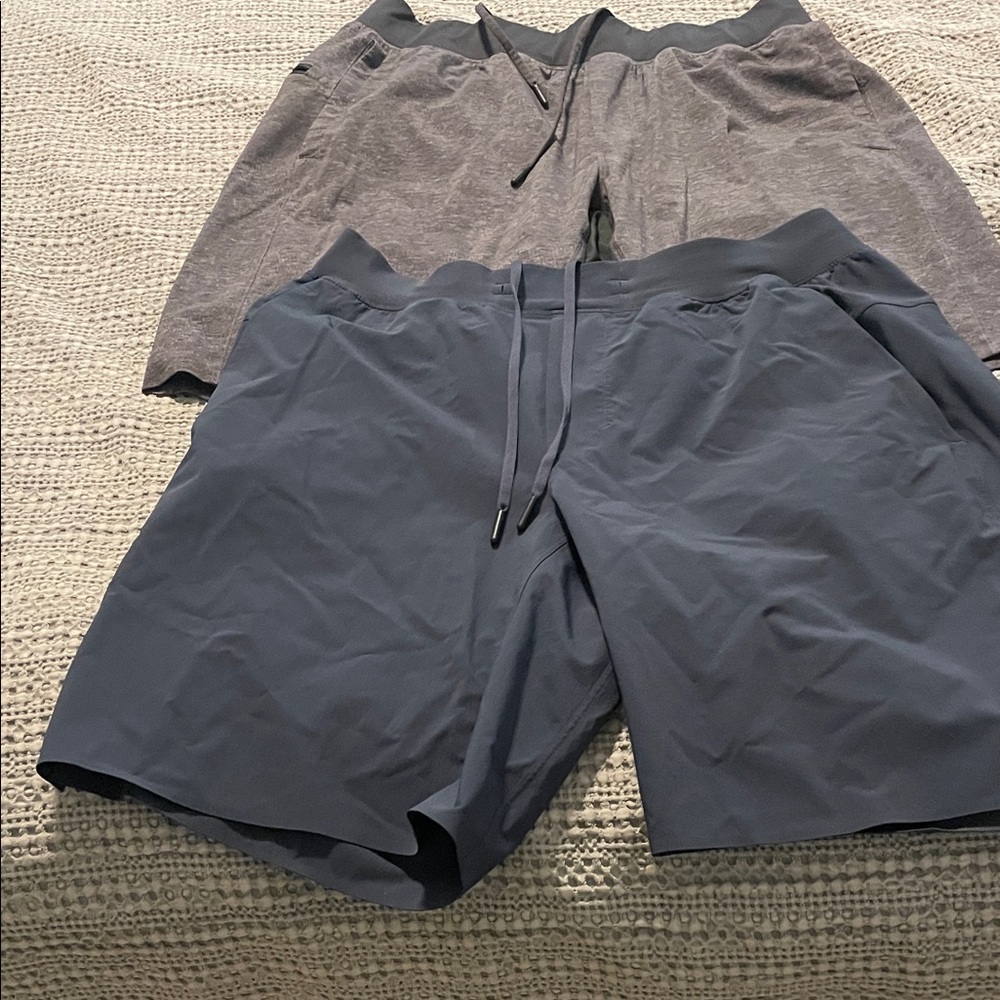 Gray and Black Athletic Shorts Lululemon 2. Size L
